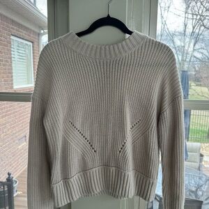 Hippie Rose Cozy Cream Knit Sweater